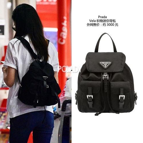 明星街拍双肩包,明星同款街拍双肩包潮流盘点